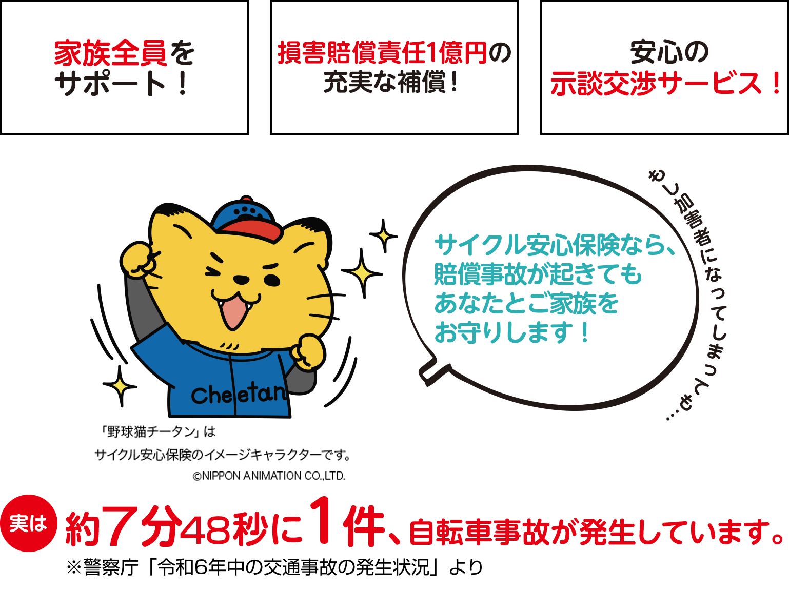 家族全員をサポート